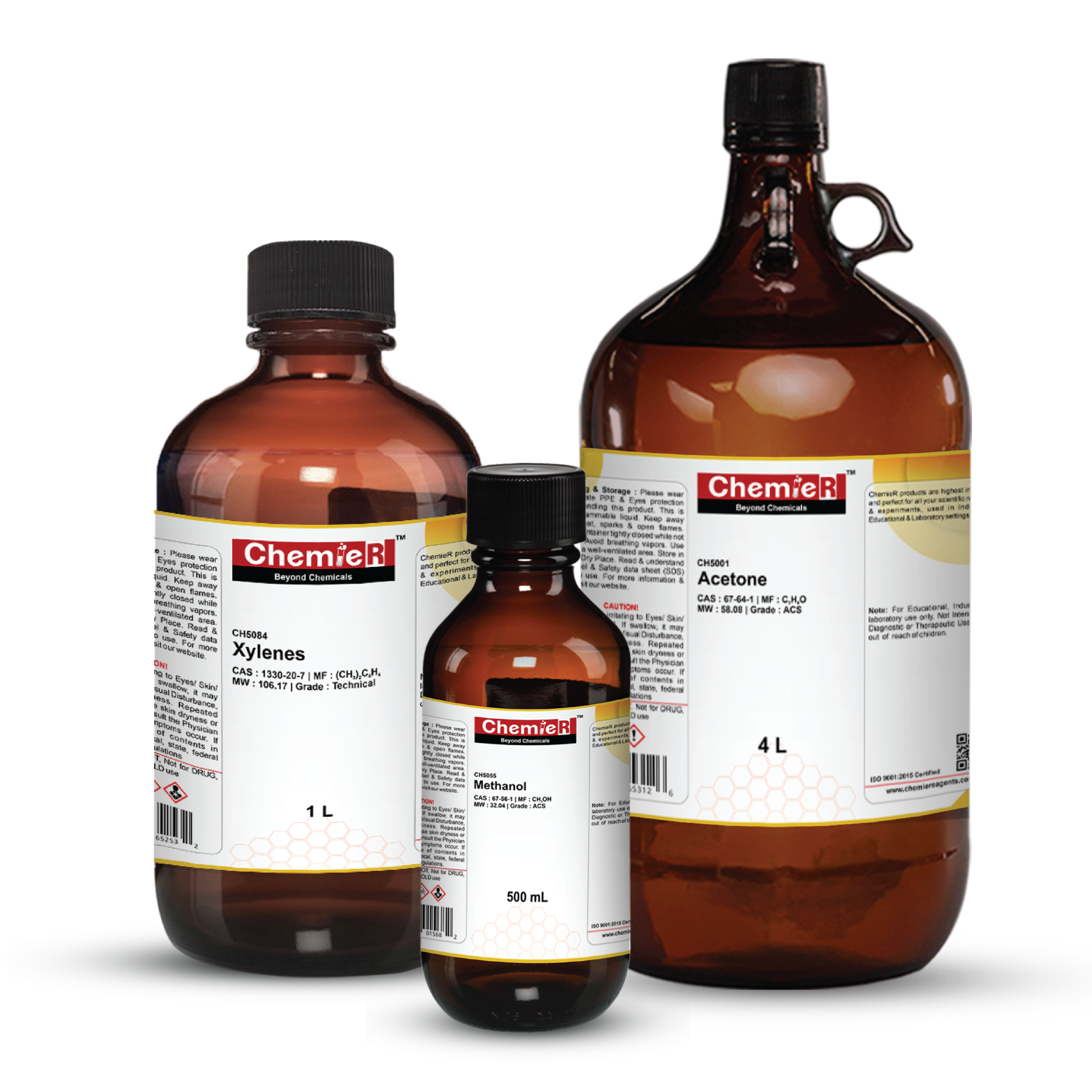 ChemieR high purity laboratory solvents, ACS-grade chemicals for research, analysis, and synthesis in the USA